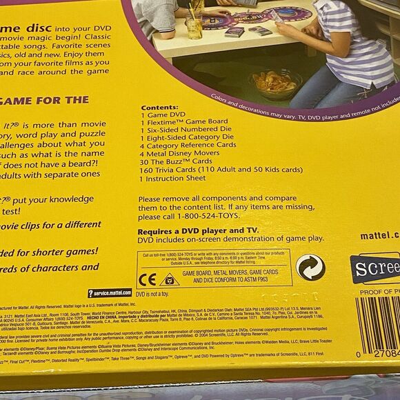 Disney Scene It? Family Trivia Board Game DVD Original 2004 - Picture 9 of 10